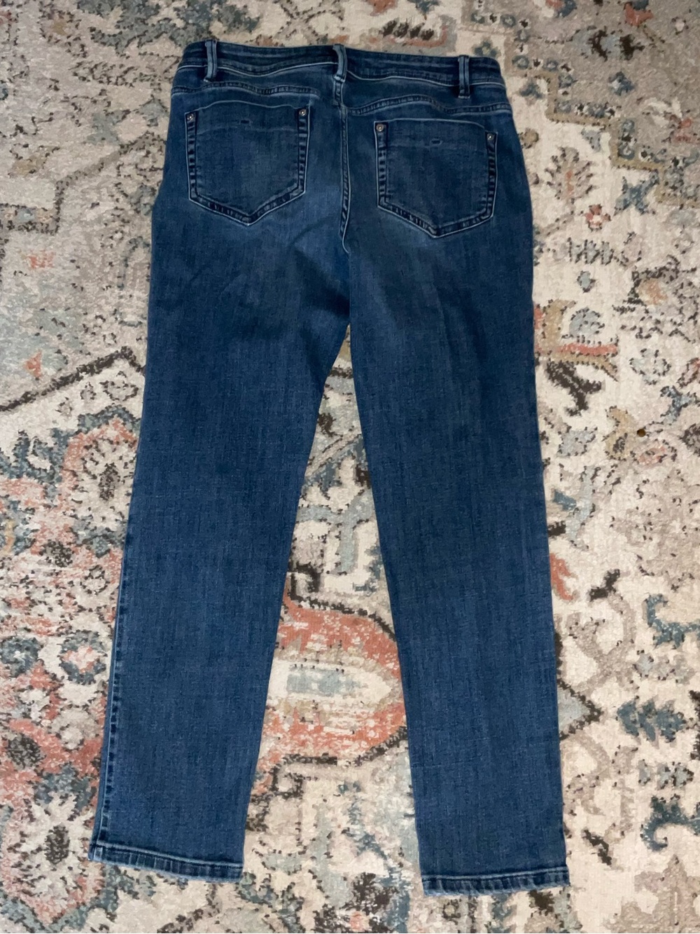 J. Jill Authentic fit slim ankle Jeans in Dark Blue Denim - Picture 5 of 11